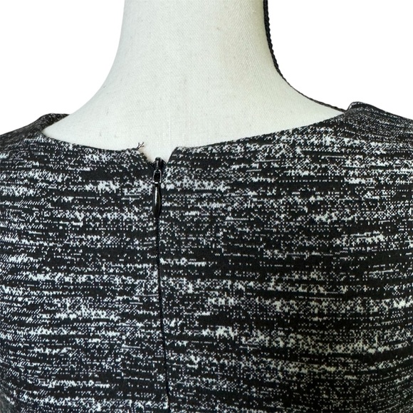 Dynamite size, small black and white tweed pencil skirt sleeve dress. - Picture 7 of 9